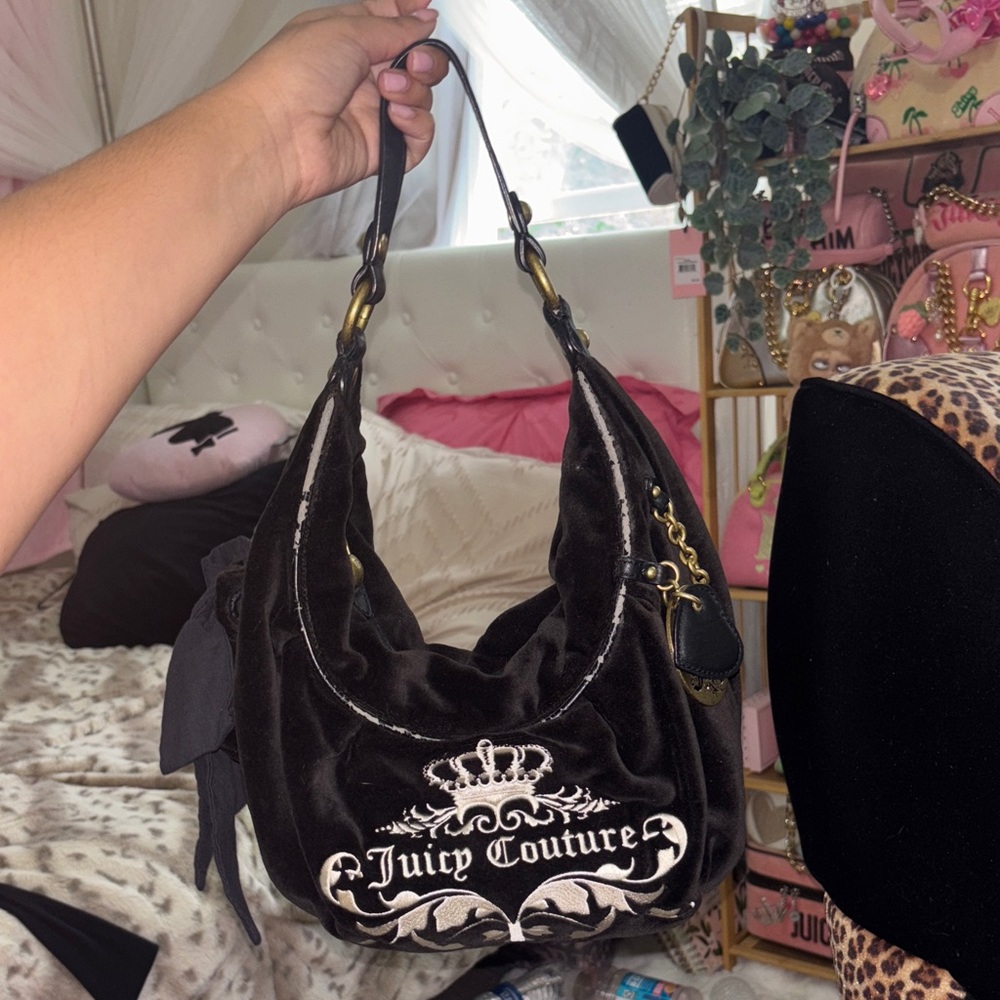Vintage Juicy Couture Black hobo bag